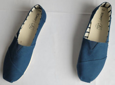 Zapatos sin cordones para mujer talla 13 azul marino Toms Earthwise Alpargata, usado segunda mano  Embacar hacia Argentina