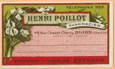 Antique pharmacy label d'occasion  Expédié en Belgium