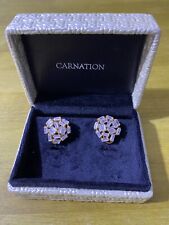 Carnation silver earrings for sale  BIRMINGHAM
