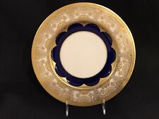 Lenox porcelain Cobalt Blue & Gold Encrusted beaded Dinner /service Plate. 10.5" for sale  Shipping to South Africa