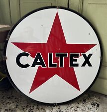 Insegna caltex smaltata usato  Cassine