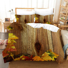 Conjunto de roupa de cama de casal fronha capa de edredom rural madeira natureza comprar usado  Enviando para Brazil