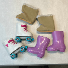 Lote de 3 pares de zapatos para muñecas botas patines para muñecas American Girl segunda mano  Embacar hacia Argentina