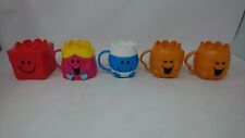 McDonalds Mr Men Toy Cups Bundle Of Five Mr Tickle Little Miss Chatterbox  for sale  BUNTINGFORD
