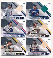 2024 Topps Serie 1 MATERIAL DE LAS GRANDES LIGAS Jersey Reliquia ELIGES Envío plano segunda mano  Embacar hacia Mexico