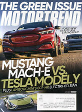 Motor Trend Junio 2021 Mustang Mach-E vs Tesla Mod. Y, Lambo.Sian, Drako GTE, usado segunda mano  Embacar hacia Argentina