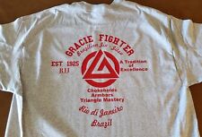 Camiseta Gracie Brasileña de 2 Caras de Jiu-Jitsu UFC MMA Orgullo Fighting Fight  segunda mano  Embacar hacia Argentina
