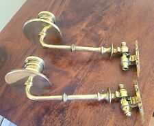 Pair brass candle for sale  WELSHPOOL