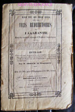 Usado, Vices Rédhibitoires & Warranty EM The Sales & Exchanges Animals '1840 Arbaud comprar usado  Enviando para Brazil