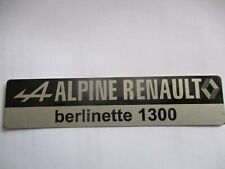 Typenschild renault alpine gebraucht kaufen  Deutschland