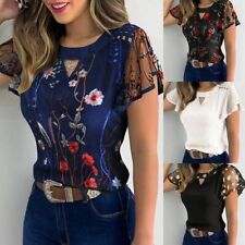 Blusas De Mujer Camisas Moda Blusa Manga Corta Nueva Prendas para el torso Camisa Informal Elegante, usado segunda mano  Embacar hacia Mexico