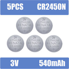 5PCS CR2450N Battery 3V 540mAh Li Button Coin Car Cell High Quality Batteries for sale  Shipping to South Africa