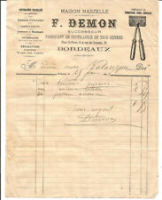 Bordeaux facture 1886. d'occasion  Villenave-d'Ornon