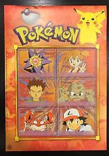 Antigua 2001 - Pokemon - Folha de 6 Selos - Scott #2425 - MNH, usado comprar usado  Enviando para Brazil