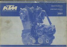 KTM 400 520 EXC 2001 Factory Issue Parts List Book Catalog Manual ENGINE EA16 #, used for sale  Shipping to South Africa