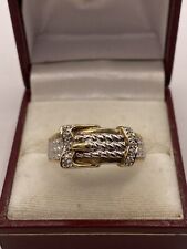 gents gold diamond ring for sale  PORTSMOUTH