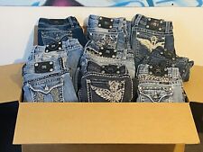 Lote por atacado de 25 peças de jeans Miss Me estilos e tamanhos variados. comprar usado  Enviando para Brazil