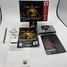 Mortal Kombat 4 N64 testado funcionando na caixa incluindo cartão de registro e pôster, usado comprar usado  Enviando para Brazil