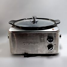 Cuisinart CSC-650 6,5 cuartos programable olla de cerámica de acero inoxidable segunda mano  Embacar hacia Mexico