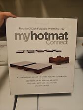 My Hotmat Connect Modular 2 Dish Foldable Hot Warming Tray Black. New Open Box. for sale  Shipping to South Africa
