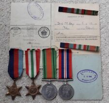 Four war medals for sale  NEWTON ABBOT