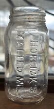 Used, Horlicks Malted Milk Small Jar Bottle Rare Size clear   for sale  Shipping to South Africa