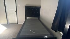 premium metal twin bed gray for sale  Baytown