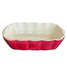 Red rectangle scalloped for sale  Zionsville