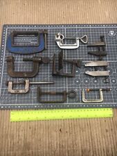 Job Lot 9 x  Various Sizes & Types of G / C Clamp Vice Vise Hand Work Holder DIY, used for sale  Shipping to South Africa