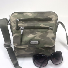 Bolsa tiracolo BAGGALINI verde camuflada com zíper náilon comprar usado  Enviando para Brazil