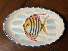 Vietri Al Mare Sea Majolica Made in Italy Fish Dish Plate / Wall Décor - Retired for sale  Washington