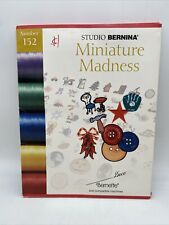 Studio Bernina Artista Embroidery Cards Bernette #152 Miniature Madness VTG 2001, used for sale  Shipping to South Africa