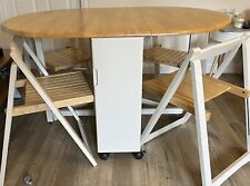 drop leaf table folding chairs for sale  HENLOW