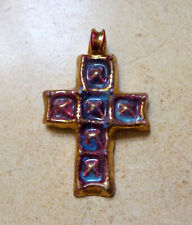 Croix pendentif céramique d'occasion  Dijon