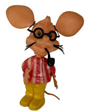 Antigo Topo Gigio Cachimbo de Tabaco Copos Mouse Anos 1960 Ed Sullivan Show Brinquedo de Borracha comprar usado  Enviando para Brazil