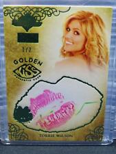 2013 Bench Warmers Gold Edition Torrie Wilson Green Foil Kiss cartão autografado #1/2, usado comprar usado  Enviando para Brazil