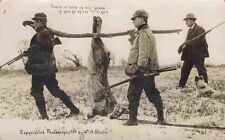RPPC Hunters Carry Huge Jackrabbit & Guns 1909 Exaggeration Real Photo Postcard, used for sale  Shipping to South Africa