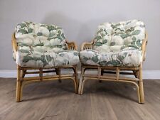 Armchairs pair bamboo for sale  BRISTOL