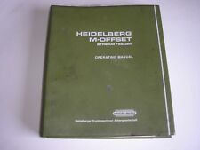 Heidelberg operating manual for sale  BARNSLEY