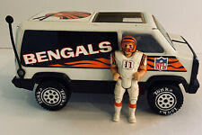 Vintage 1981 Tonka Metal Bengals NFL Fan Van Figure 8.5" L x 4.25" H x 3.5" W, used for sale  Shipping to South Africa