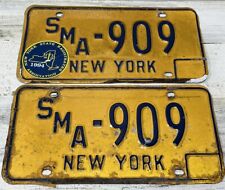 Placas de licencia vintage de la Asociación de Magistrados del Estado de Nueva York años 1970-1980 SMA 909 segunda mano  Embacar hacia Mexico