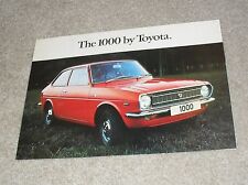 Toyota 1000 brochure for sale  FAREHAM