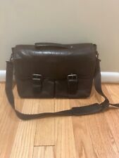 KENNETH COLE BROWN LEATHER BRIEFCASE - BARELY USED for sale  Shipping to South Africa