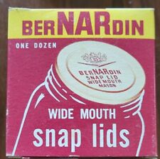 Tapas a presión de frasco vintage BERNARDIN, caja original de boca ancha, hallazgo de patrimonio **MIRA**  segunda mano  Embacar hacia Argentina