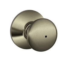 Schlage F40-PLY Plymouth Door Knob, Bed & Bath Privacy Lock for sale  Shipping to South Africa