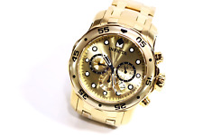 Invicta 0074 Pro Diver relógio de mergulho masculino mostrador champanhe pulseira de aço dourado comprar usado  Enviando para Brazil