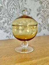 Vintage amber glass for sale  HARLOW