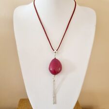 Maroon Red Pendant Necklace for sale  HIGH WYCOMBE