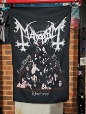 Mayhem Flag - Pôster de banda de black metal Noruega 1984 From Chaos To Eternal Darkness comprar usado  Enviando para Brazil