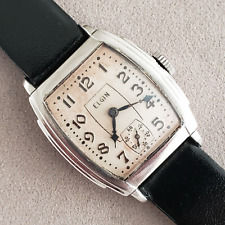 Usado, Reloj vintage Elgin 1937 para hombre Art Deco grado 485 estuche escalonado, viento manual segunda mano  Embacar hacia Argentina